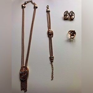 Sapphire 5 piece jewelry set